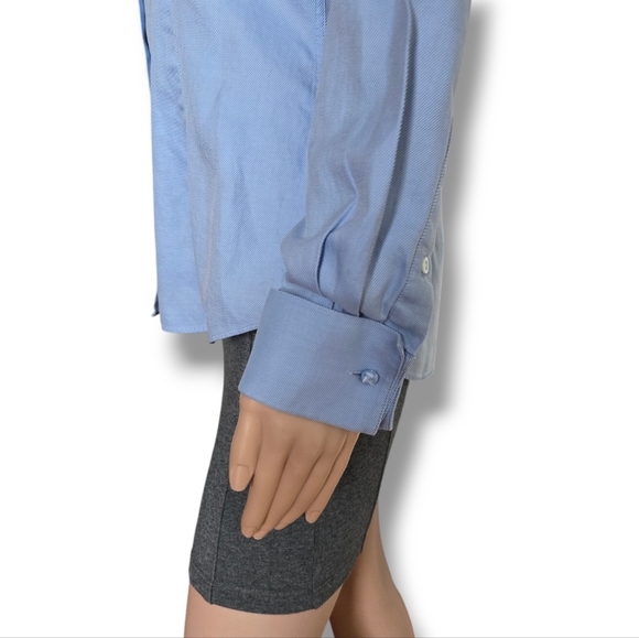 MARKS & SPENCER Women's Blue Pure Cotton Classic Shirt - Picture 5 of 16